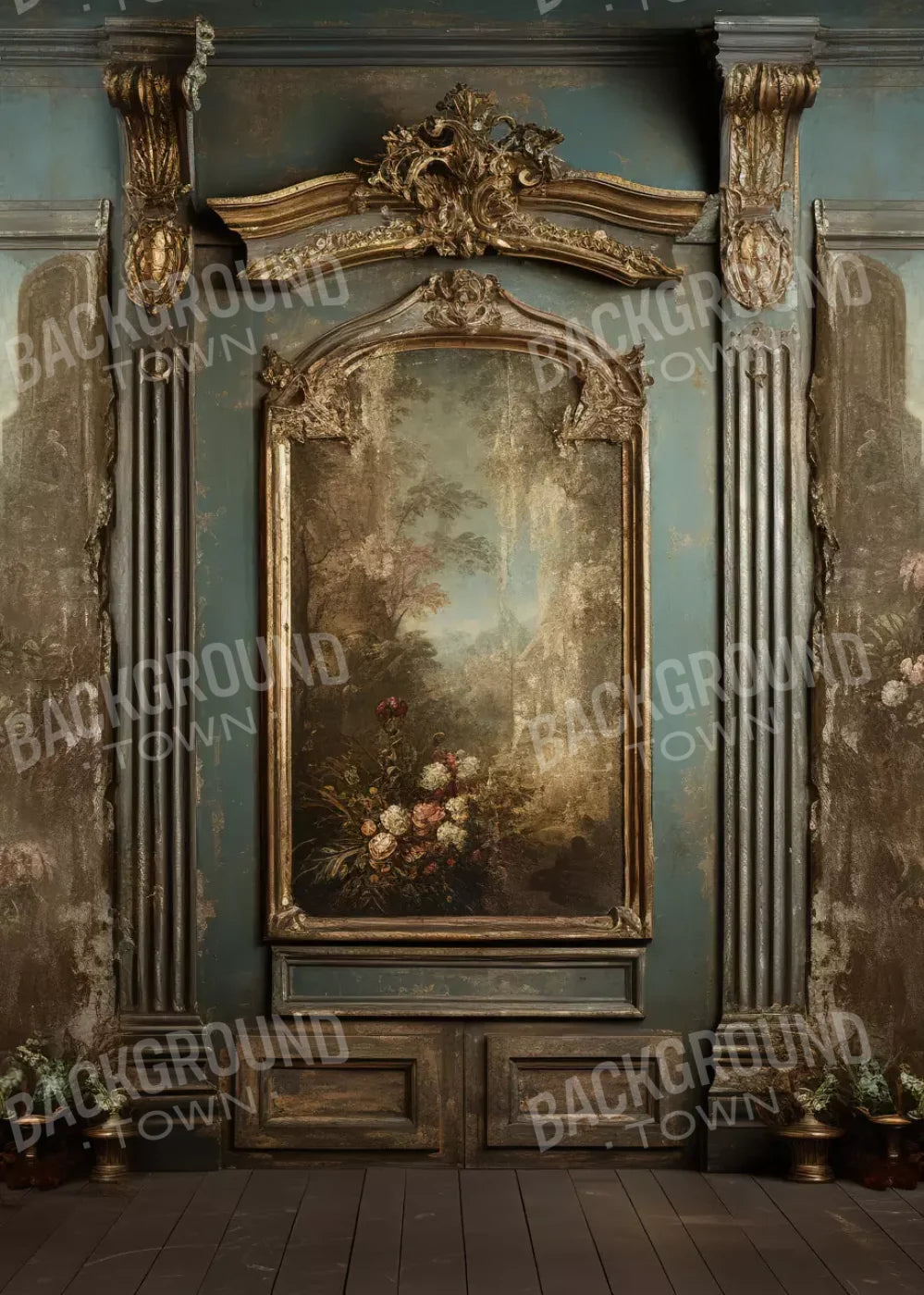 Old Masters Room V 5’X7’ Ultracloth (60 X 84 Inch) Backdrop