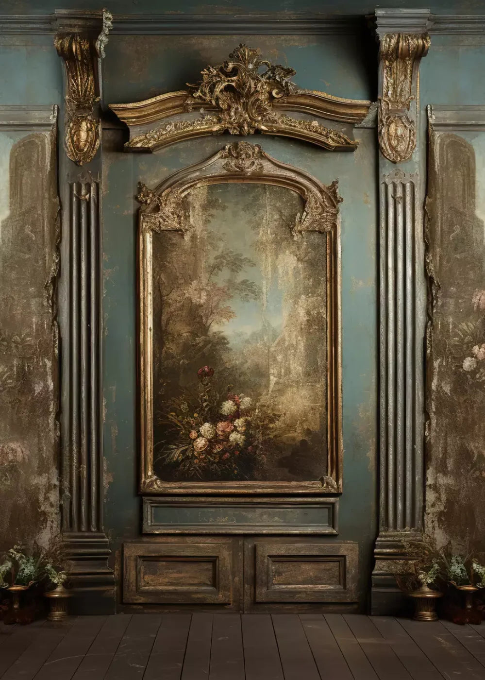 Old Masters Room V 5’X7’ Ultracloth (60 X 84 Inch) Backdrop