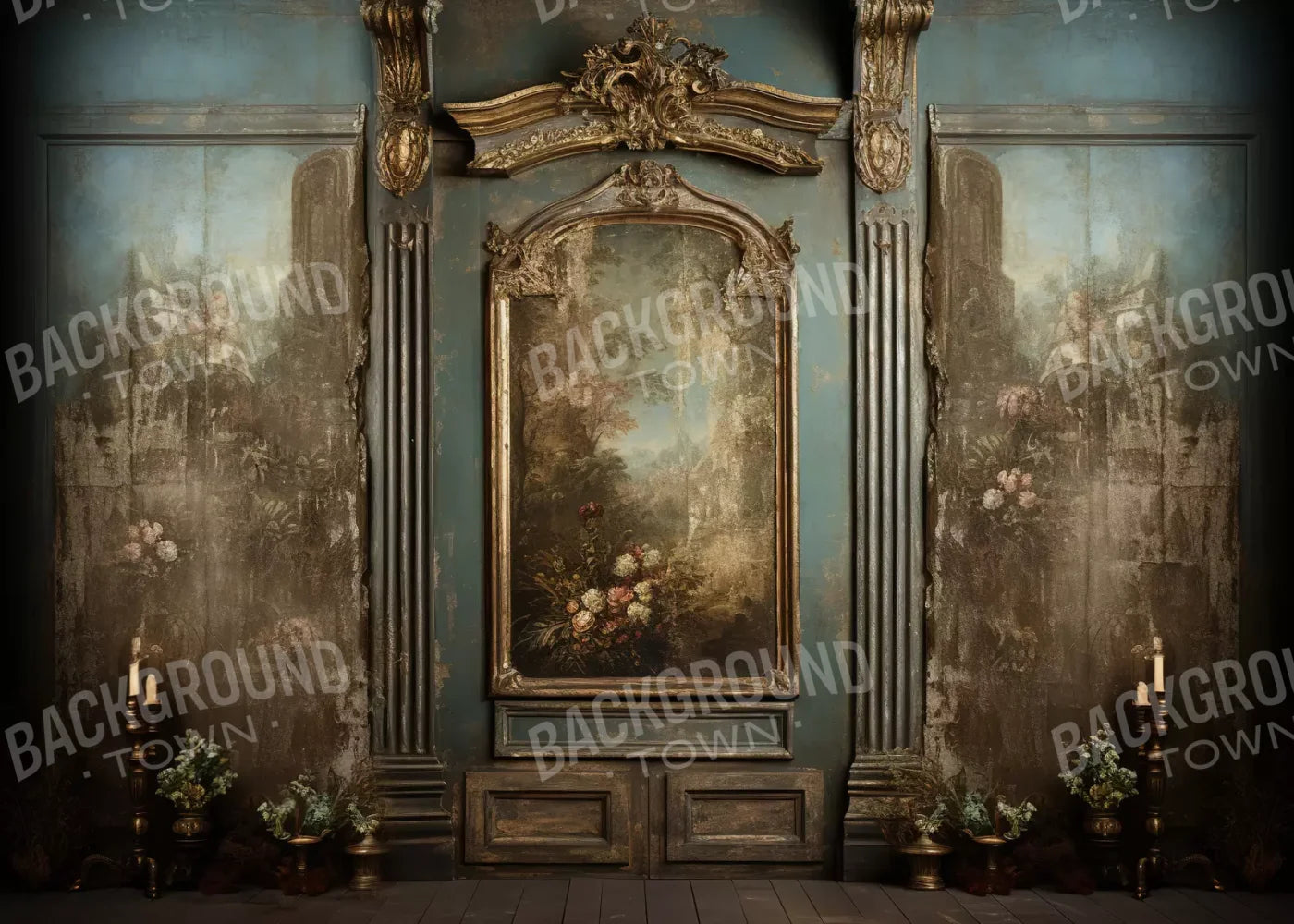 Old Masters Room V 7’X5’ Ultracloth (84 X 60 Inch) Backdrop