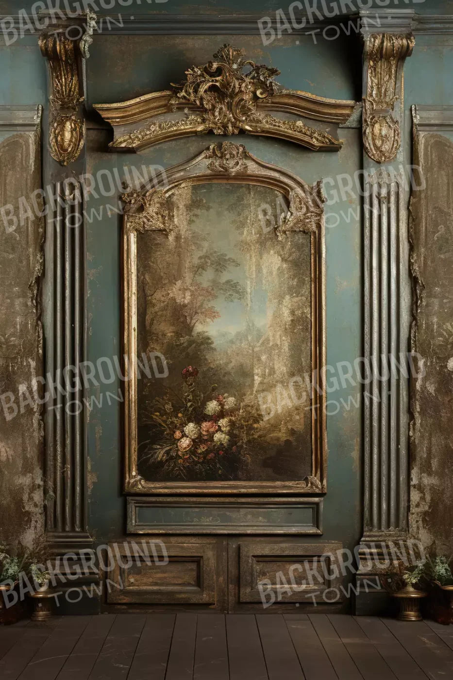 Old Masters Room V 8’X12’ Ultracloth (96 X 144 Inch) Backdrop