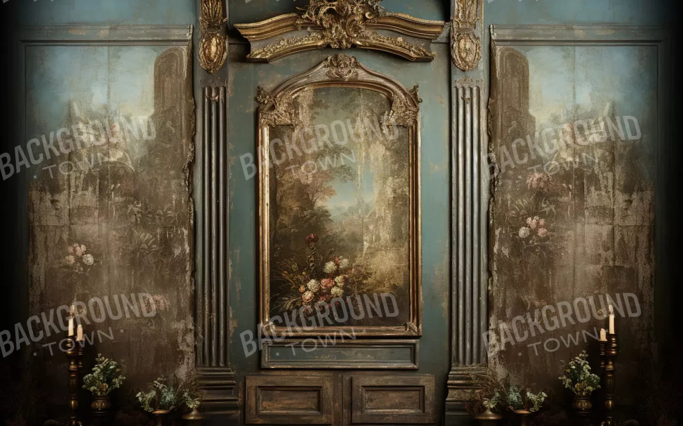 Old Masters Room V 8’X5’ Ultracloth (96 X 60 Inch) Backdrop