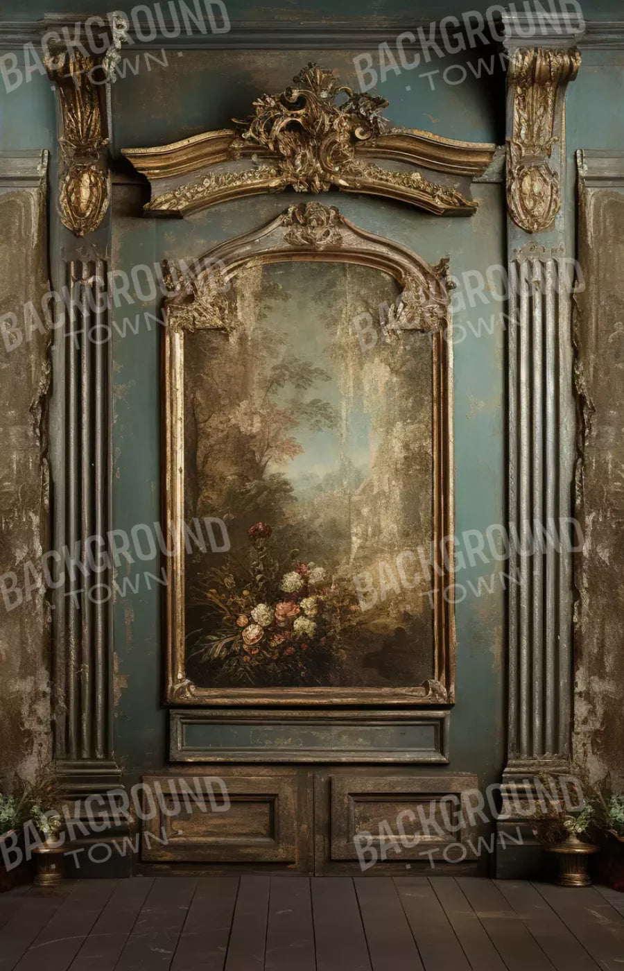 Old Masters Room V 9’X14’ Ultracloth (108 X 168 Inch) Backdrop