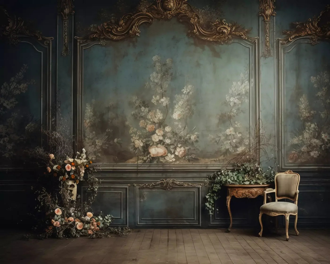 Old Masters Room Vi 10’X8’ Fleece (120 X 96 Inch) Backdrop
