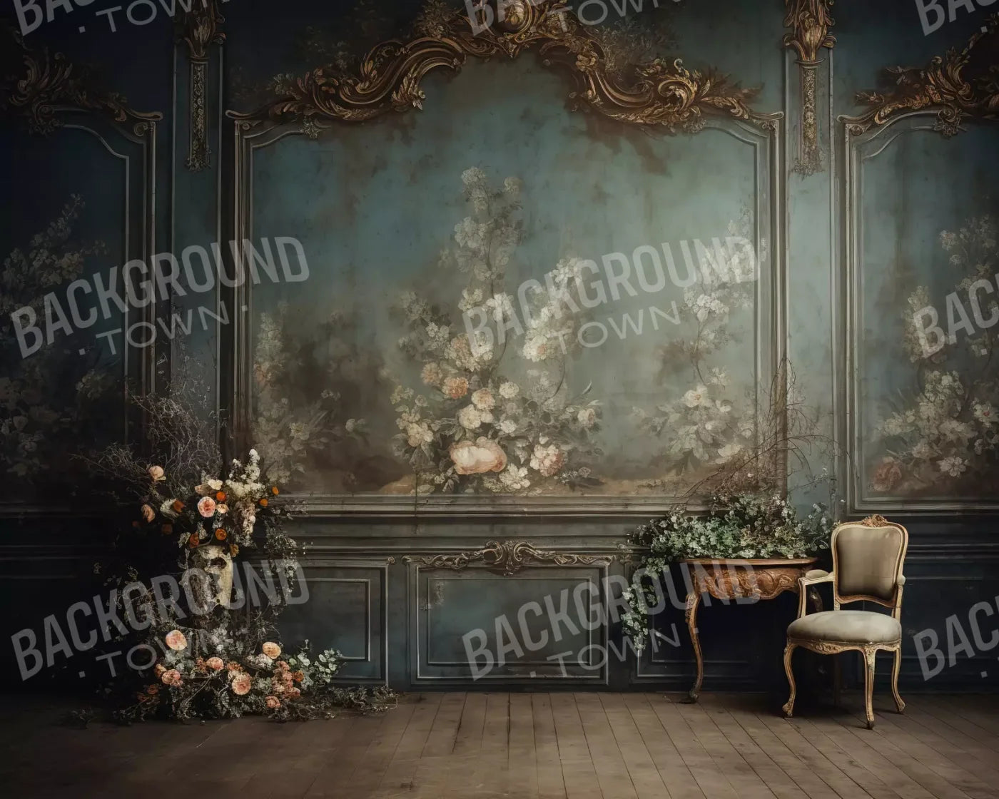 Old Masters Room Vi 10’X8’ Fleece (120 X 96 Inch) Backdrop