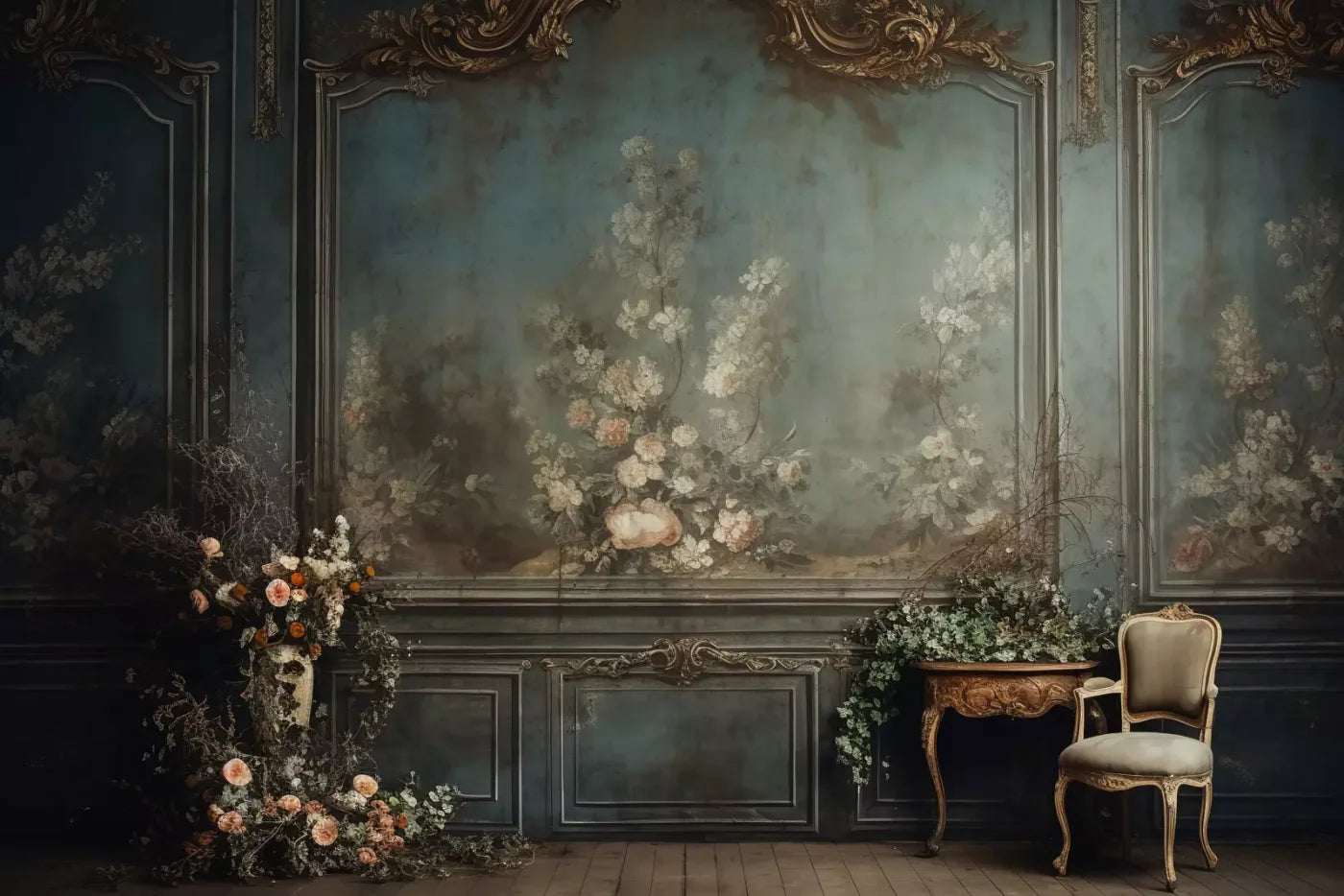 Old Masters Room Vi 12’X8’ Ultracloth (144 X 96 Inch) Backdrop