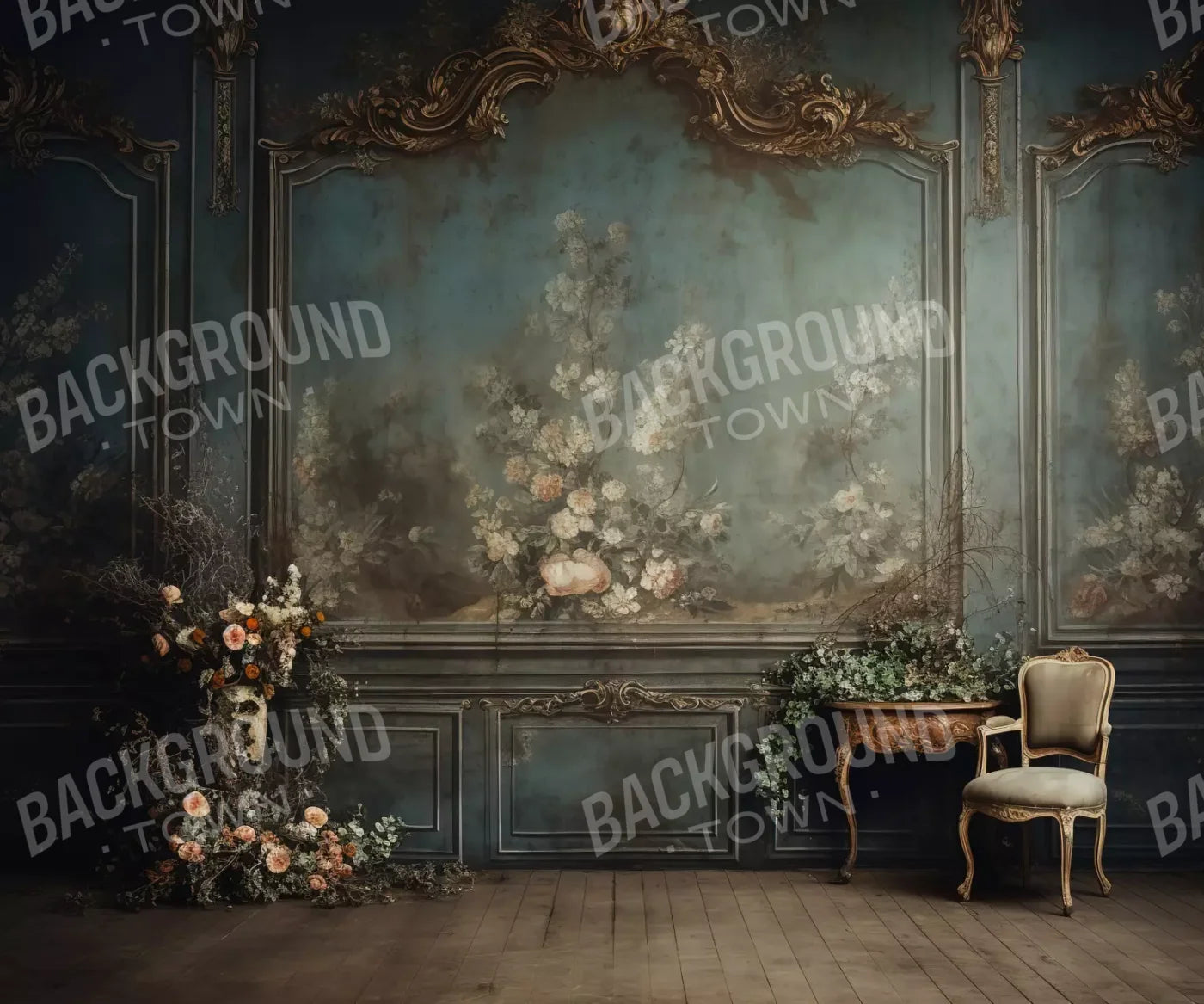 Old Masters Room Vi 5’X4’2 Fleece (60 X 50 Inch) Backdrop
