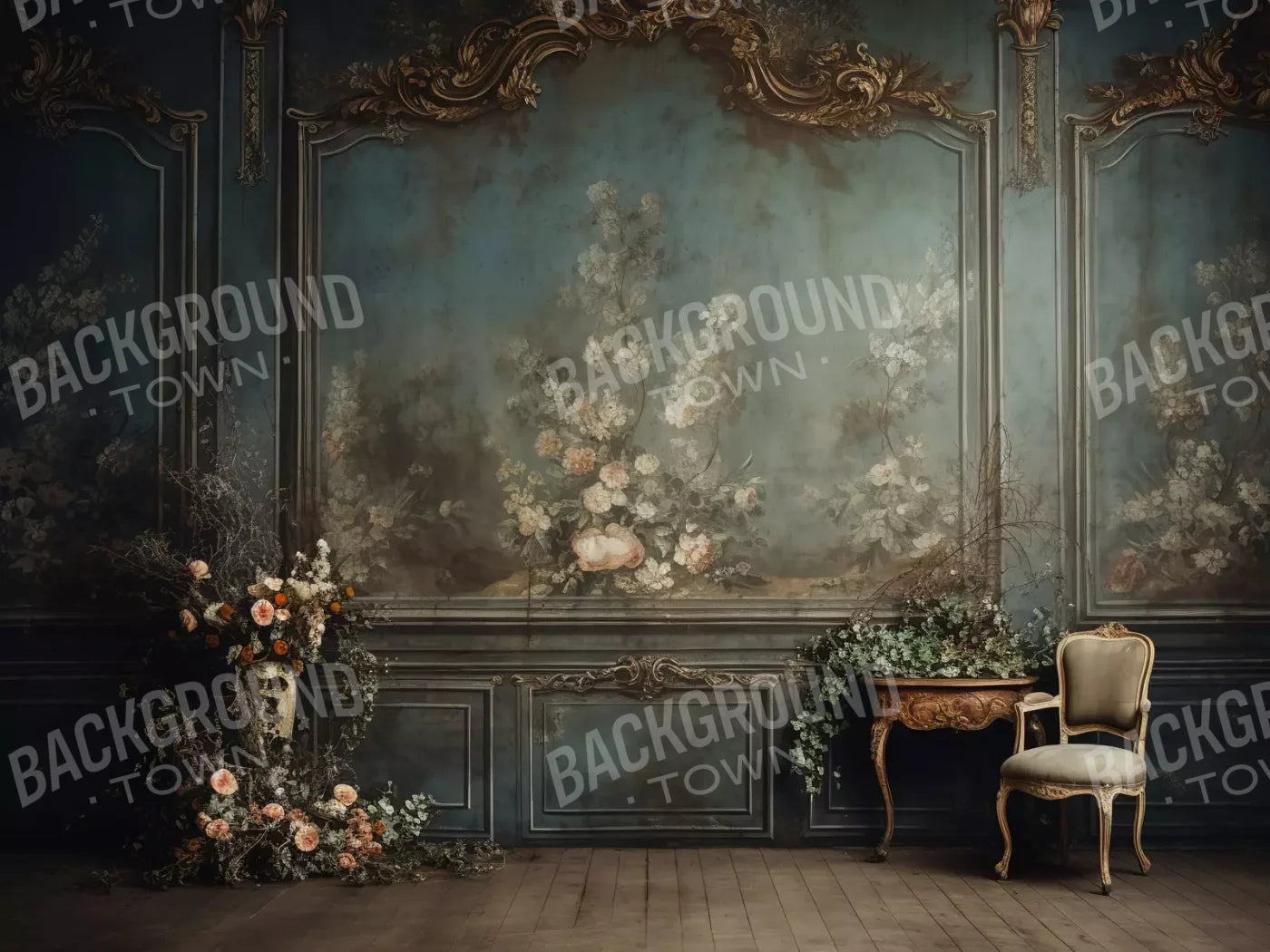 Old Masters Room Vi 6’8X5’ Fleece (80 X 60 Inch) Backdrop