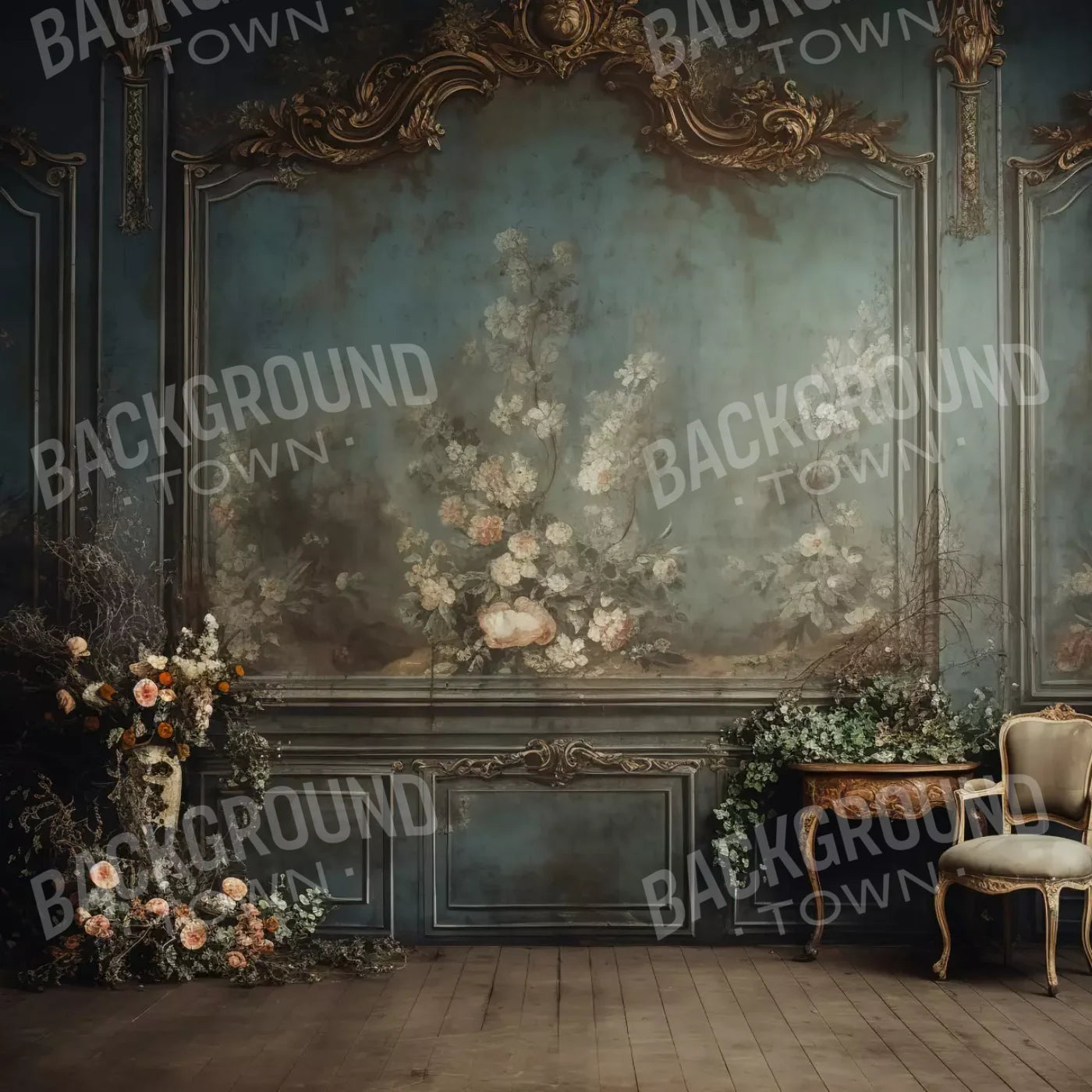 Old Masters Room Vi 8’X8’ Fleece (96 X Inch) Backdrop