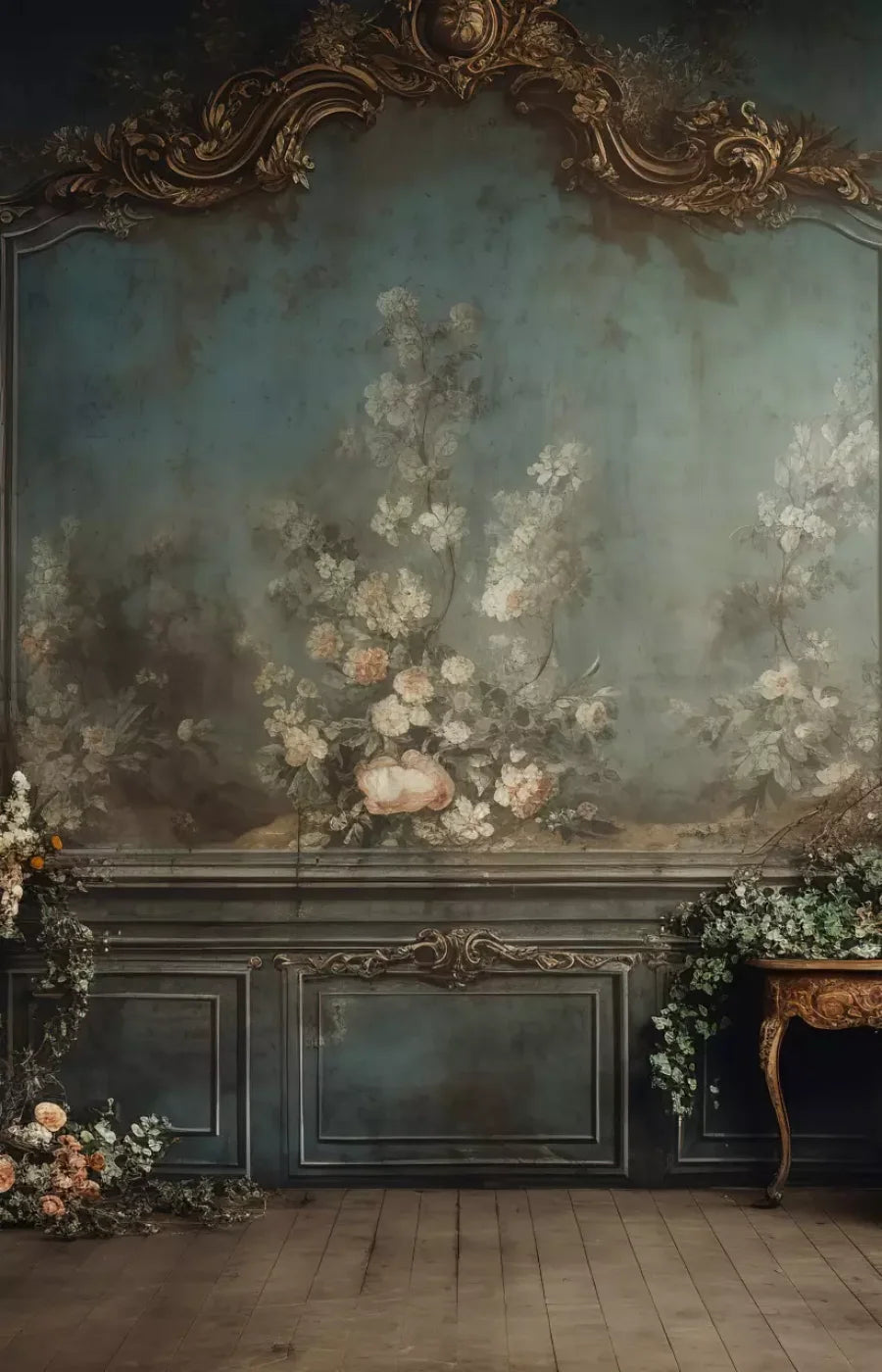 Old Masters Room Vi 9’X14’ Ultracloth (108 X 168 Inch) Backdrop