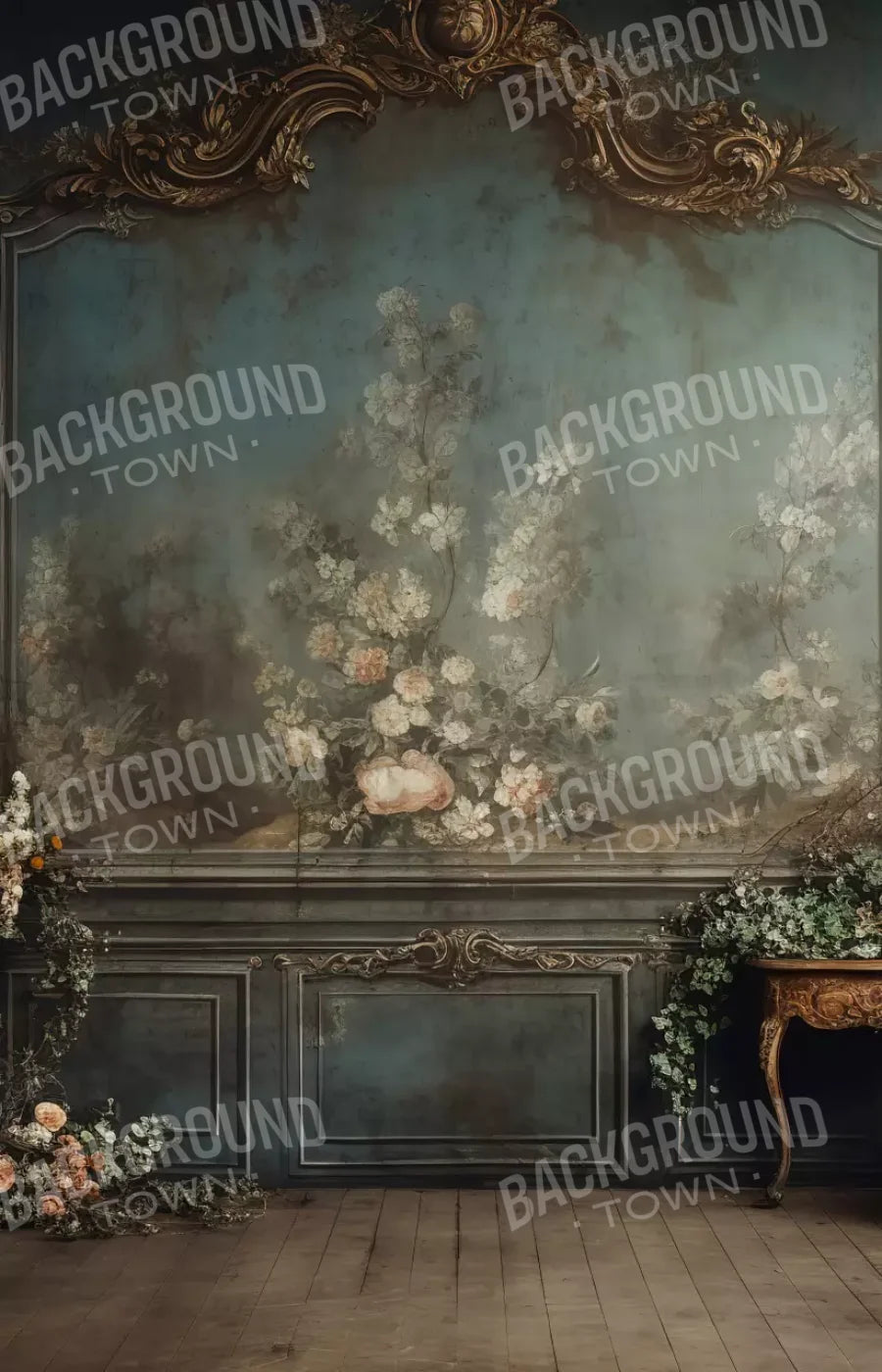 Old Masters Room Vi 9’X14’ Ultracloth (108 X 168 Inch) Backdrop