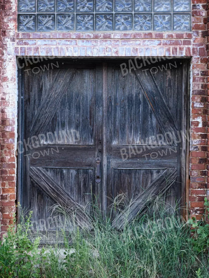Old Mill Door 5X68 Fleece ( 60 X 80 Inch ) Backdrop