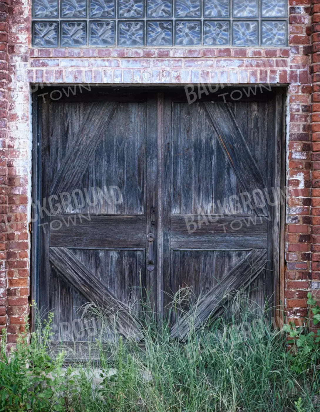 Old Mill Door 6X8 Fleece ( 72 X 96 Inch ) Backdrop