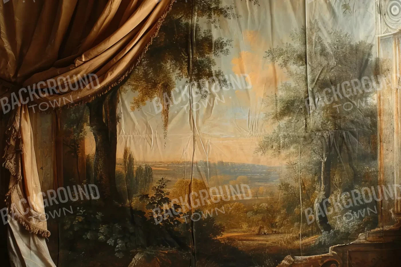 Old Painted Drape 12’x8’ UltraCloth (144 x 96 inch) Backdrop