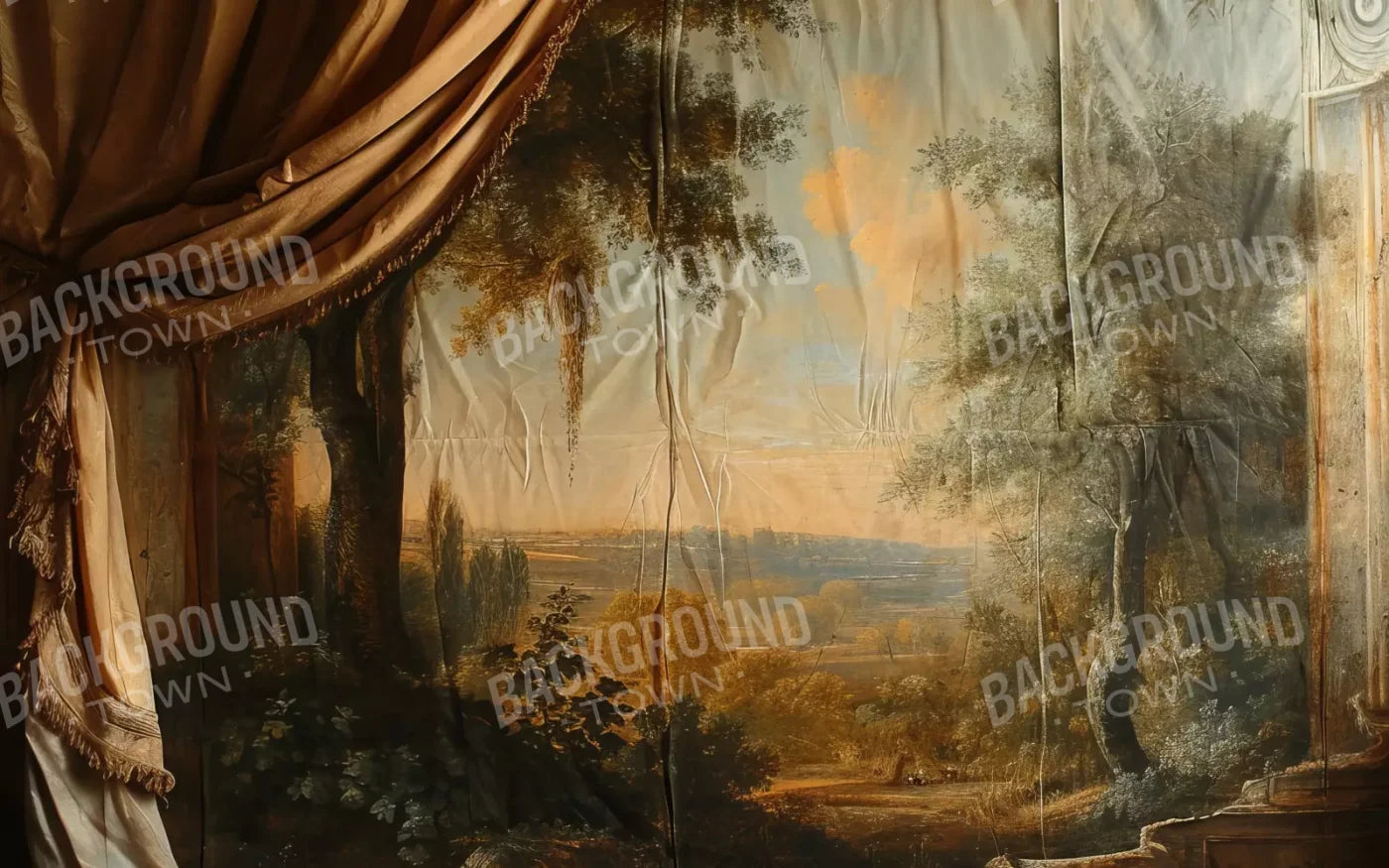 Old Painted Drape 16’x10’ UltraCloth (192 x 120 inch) Backdrop