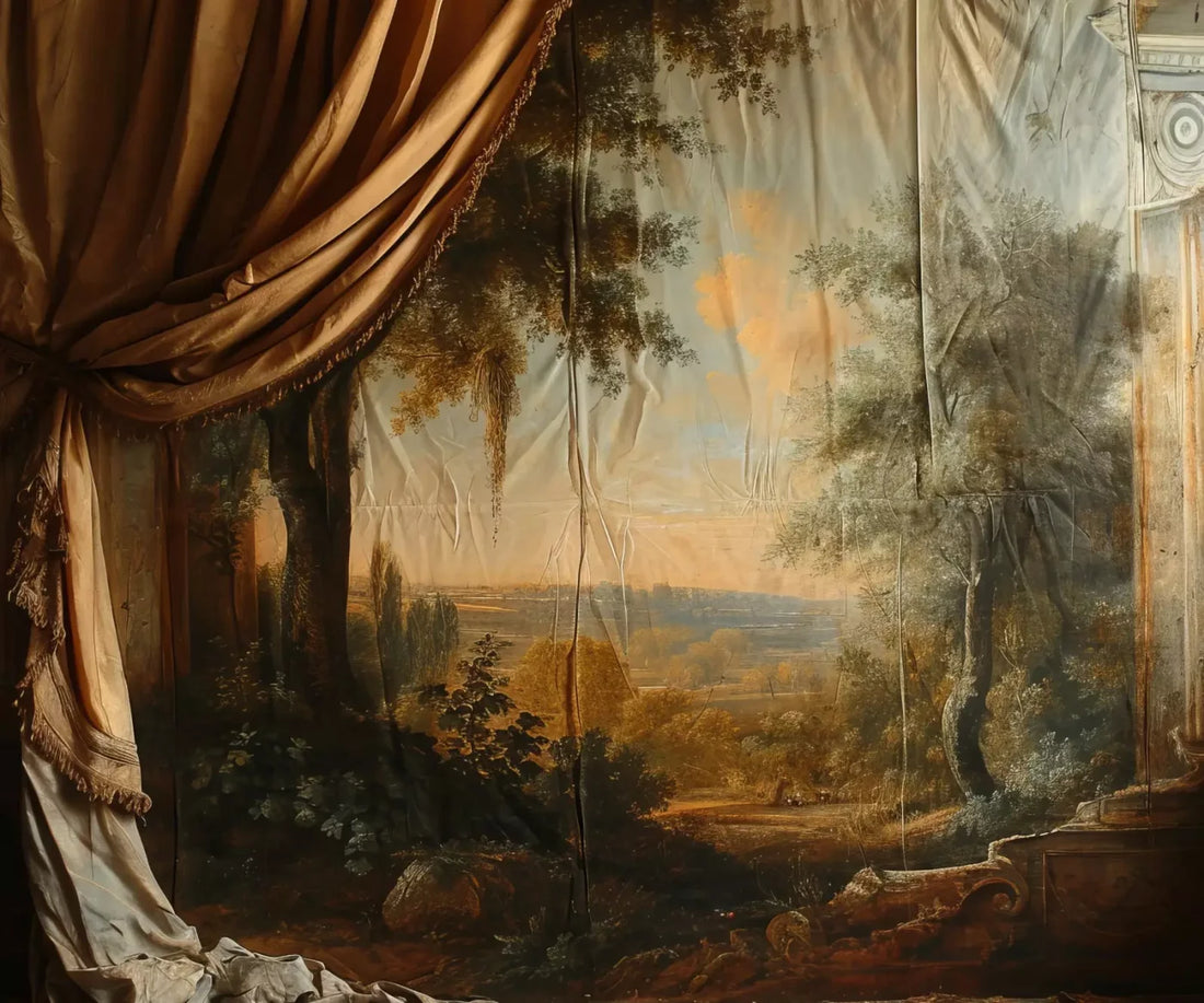 Old Painted Drape 5’x4’2 Fleece (60 x 50 inch) Backdrop