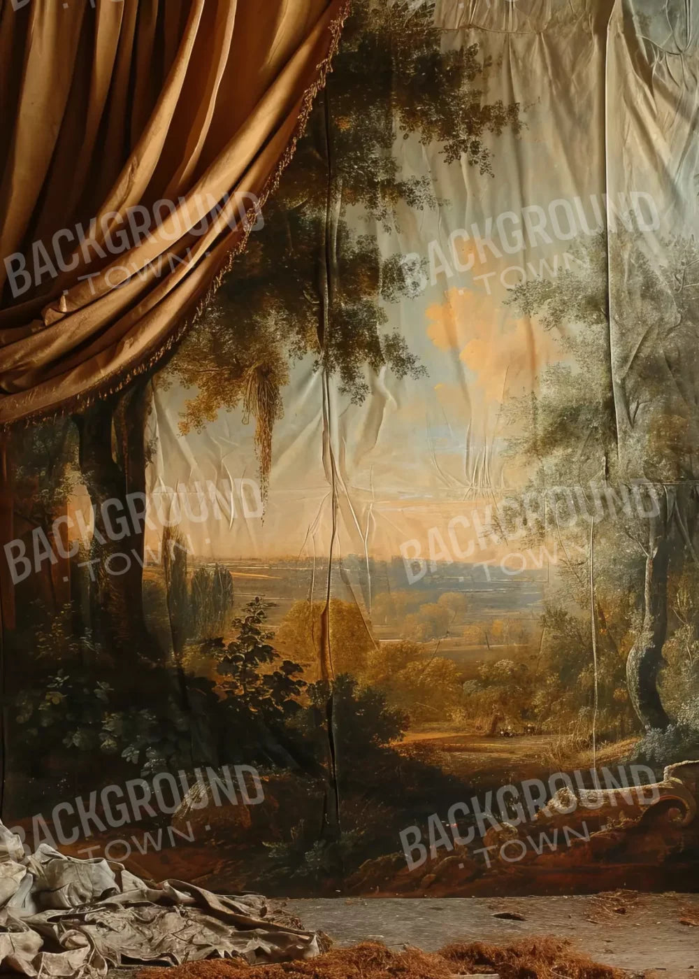 Old Painted Drape 5’x7’ UltraCloth (60 x 84 inch) Backdrop