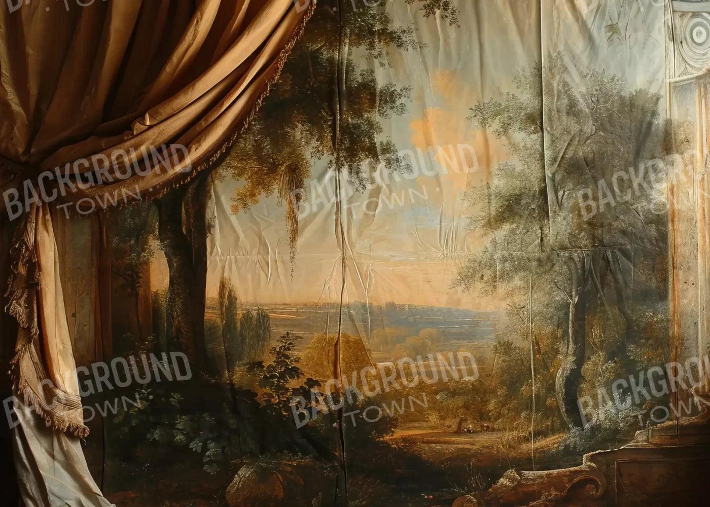 Old Painted Drape 7’x5’ UltraCloth (84 x 60 inch) Backdrop