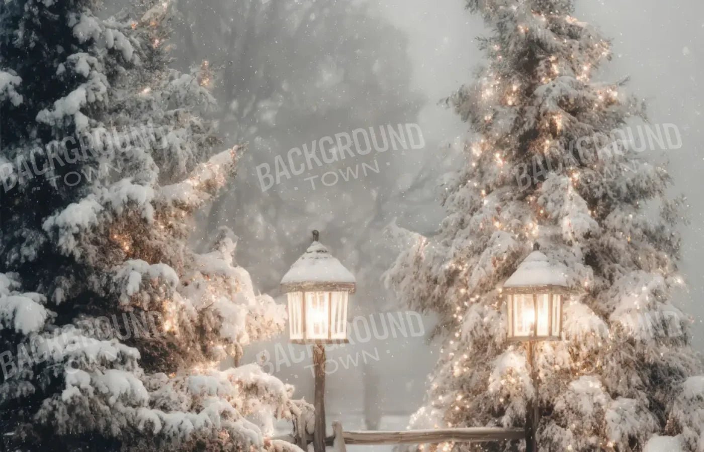 Old Time Christmas 14’x9’ UltraCloth (168 x 108 inch) Backdrop