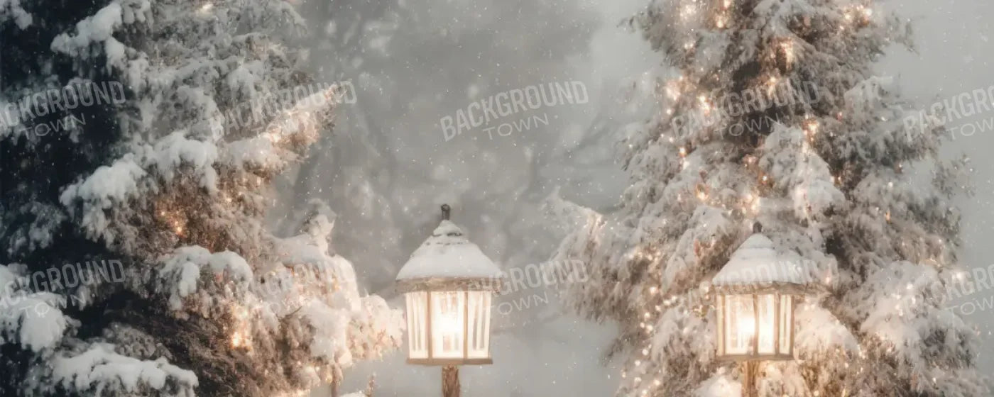 Old Time Christmas 20’x8’ UltraCloth (240 x 96 inch) Backdrop