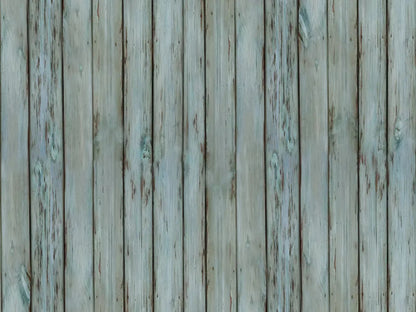 Old Wood Blue Floor 10X8 Fleece ( 120 X 96 Inch ) Backdrop
