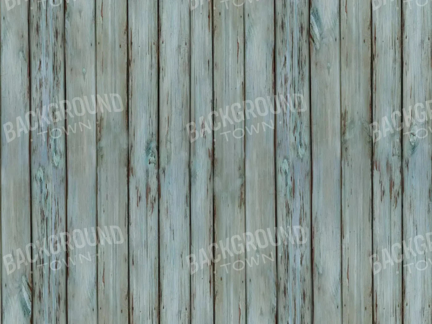 Old Wood Blue Floor 10X8 Fleece ( 120 X 96 Inch ) Backdrop