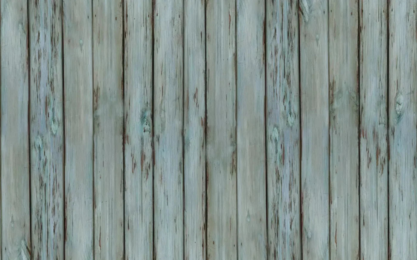 Old Wood Blue Floor 14X9 Ultracloth ( 168 X 108 Inch ) Backdrop