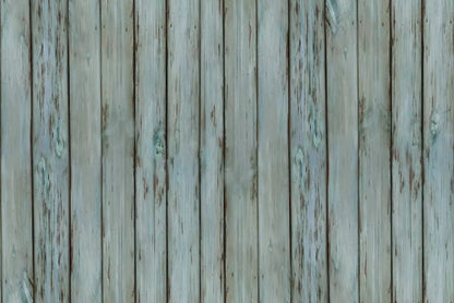Old Wood Blue Floor 8X5 Ultracloth ( 96 X 60 Inch ) Backdrop