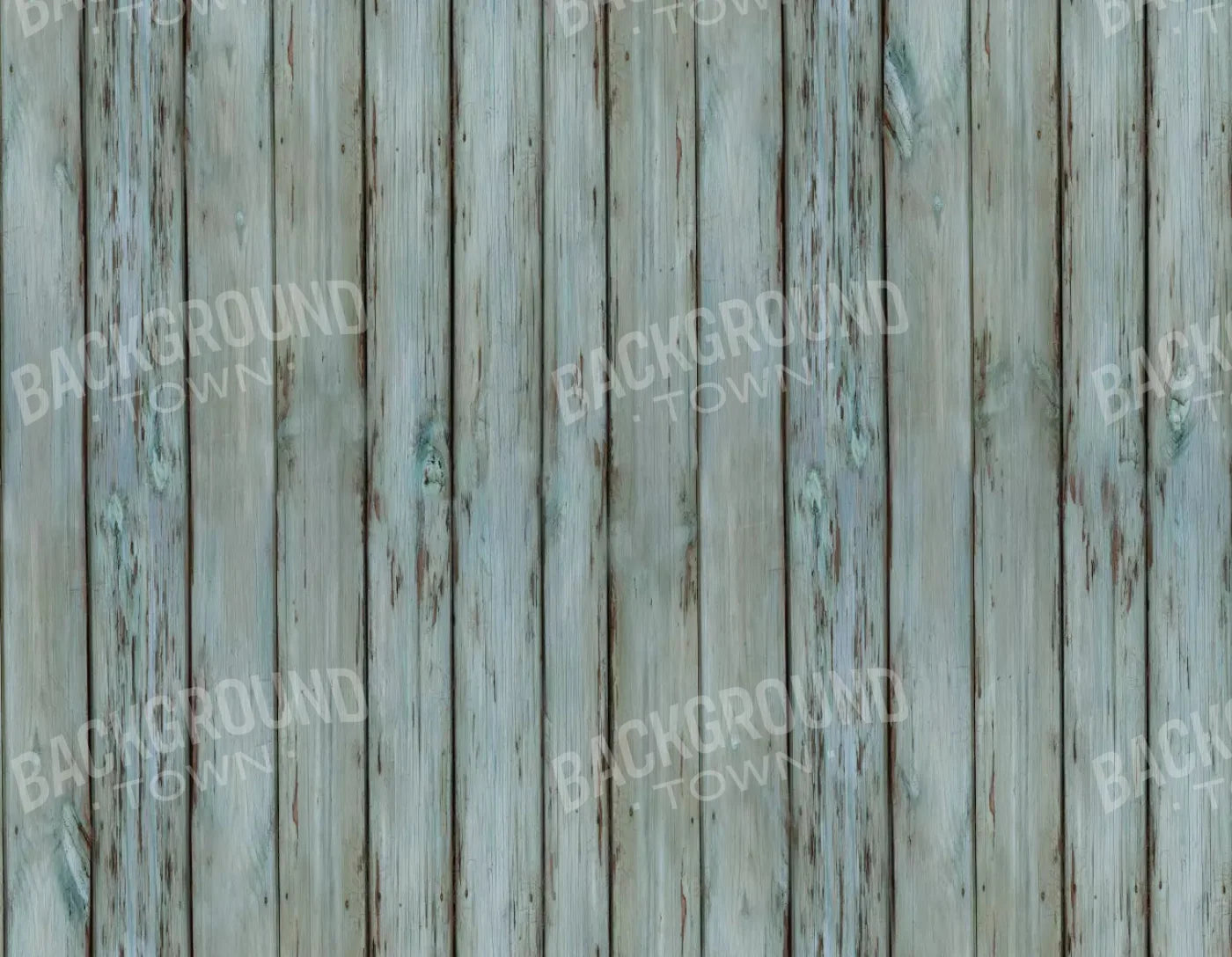 Old Wood Blue Floor 8X6 Fleece ( 96 X 72 Inch ) Backdrop