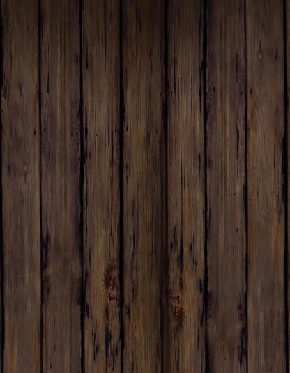 Old Wood Brown Floor 6X8 Fleece ( 72 X 96 Inch ) Backdrop