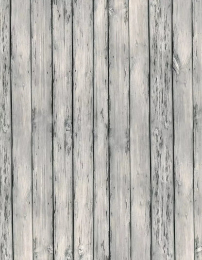 Old Wood Weathered Cool Floor 6X8 Fleece ( 72 X 96 Inch ) Backdrop