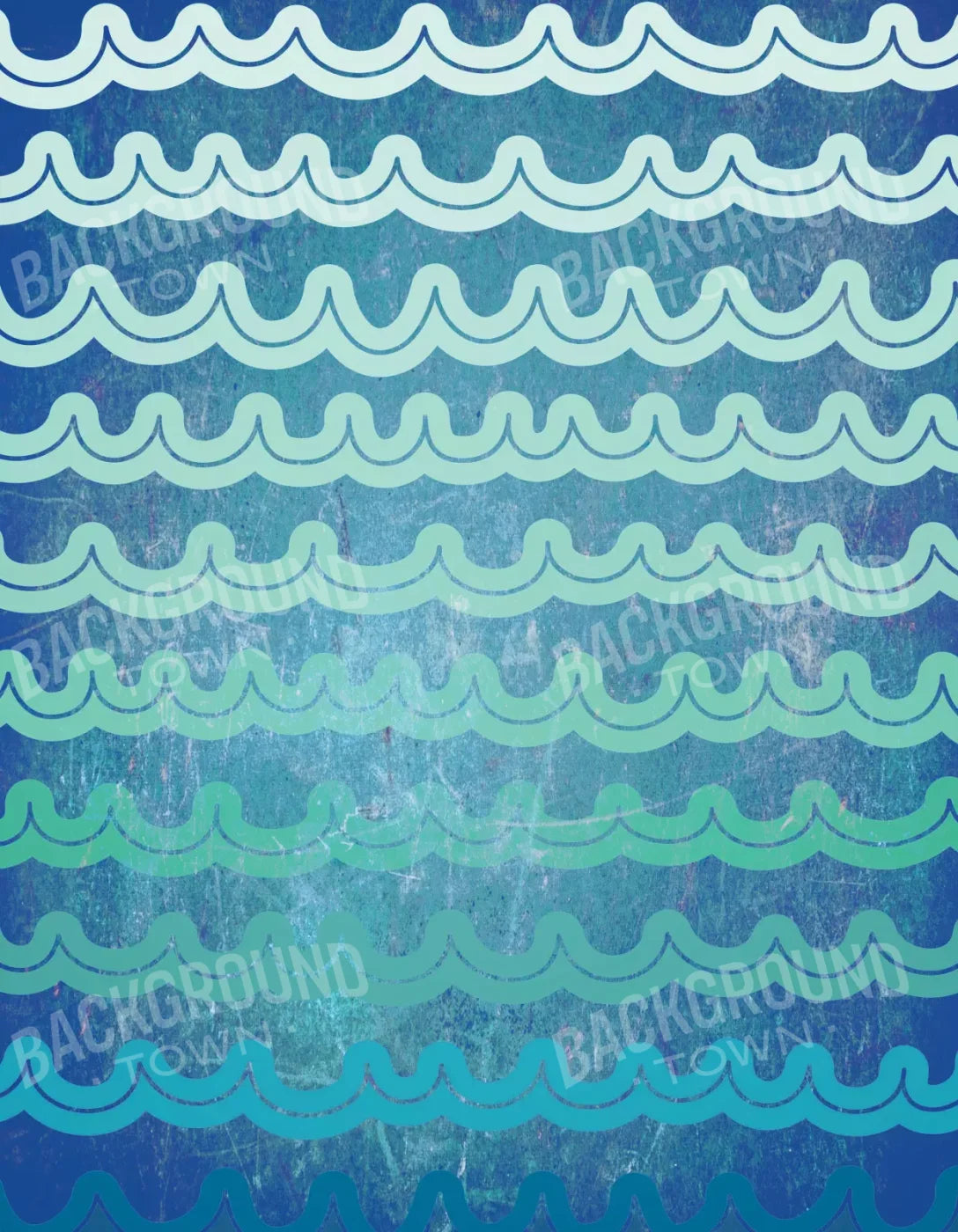 Ombre Waves 6X8 Fleece ( 72 X 96 Inch ) Backdrop