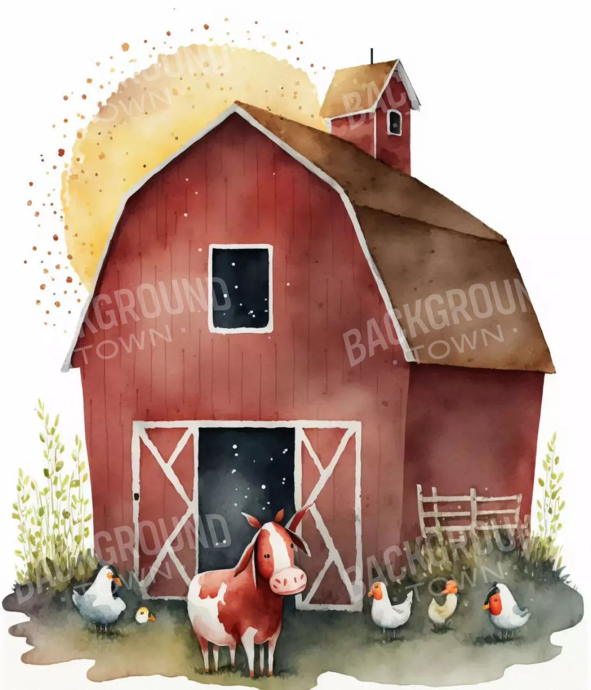 On The Farm Ll 10X12 Ultracloth ( 120 X 144 Inch ) Backdrop