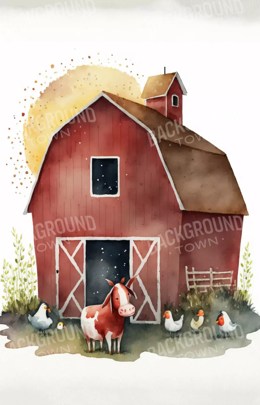 On The Farm Ll 8X12 Ultracloth ( 96 X 144 Inch ) Backdrop