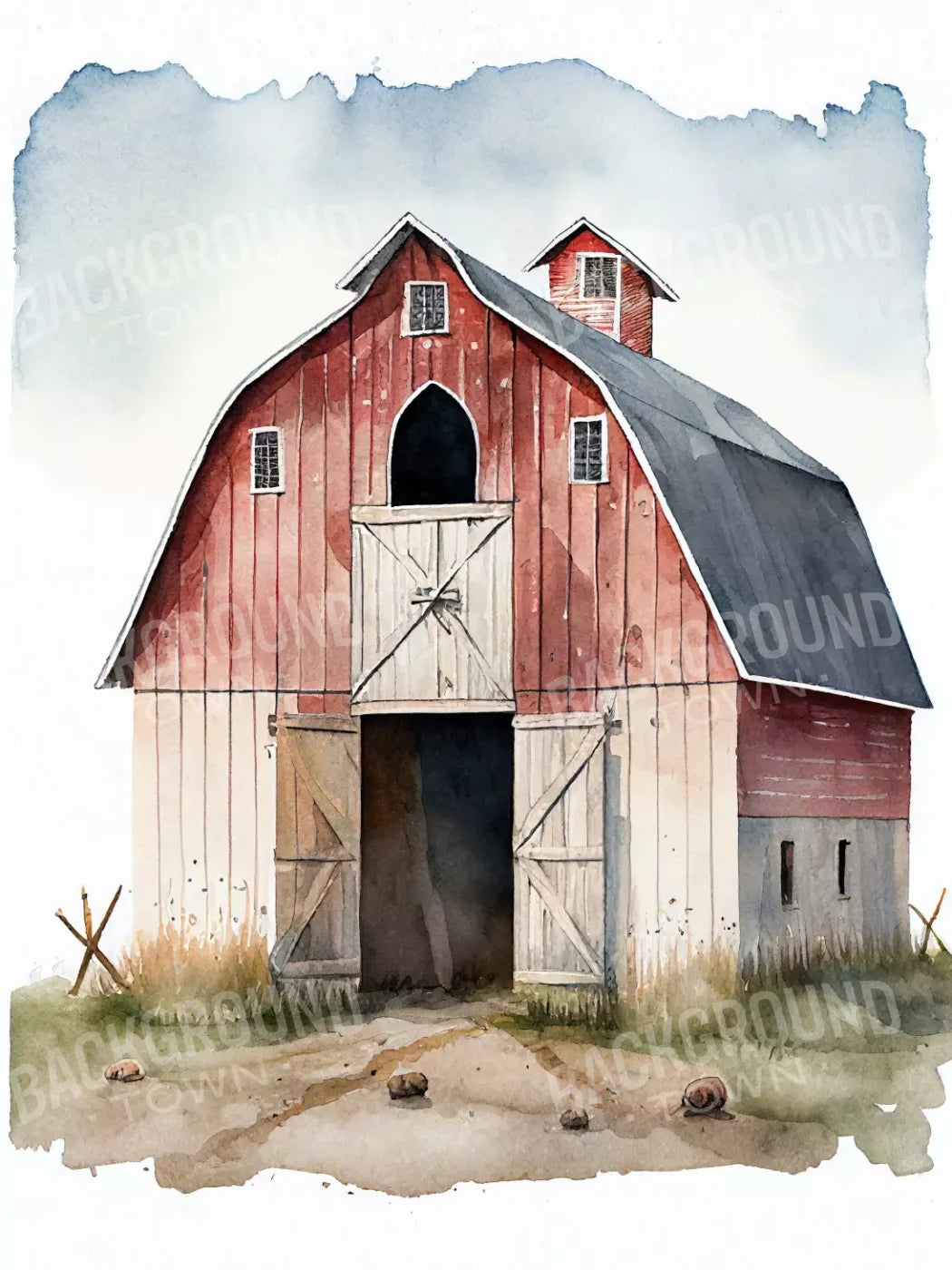 On The Farm 5X68 Fleece ( 60 X 80 Inch ) Backdrop