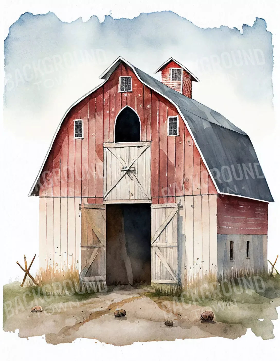 On The Farm 6X8 Fleece ( 72 X 96 Inch ) Backdrop