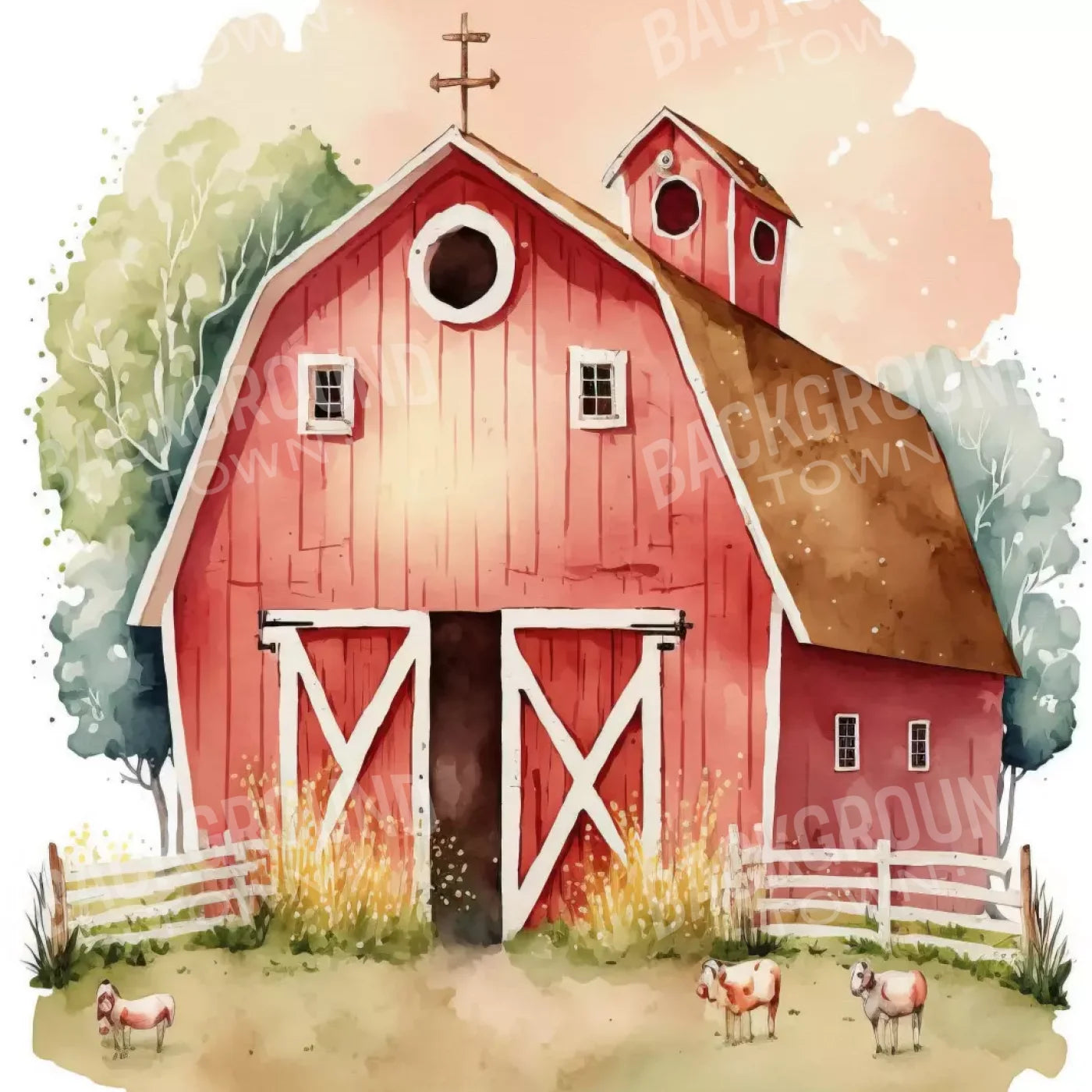 On The Farm Lll 10X10 Ultracloth ( 120 X Inch ) Backdrop