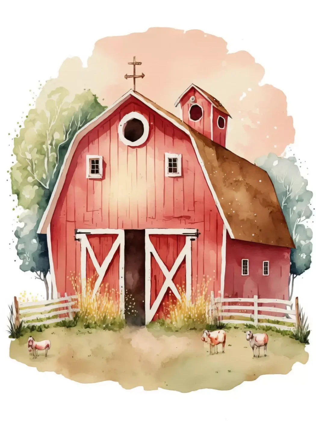 On The Farm Lll 5X68 Fleece ( 60 X 80 Inch ) Backdrop