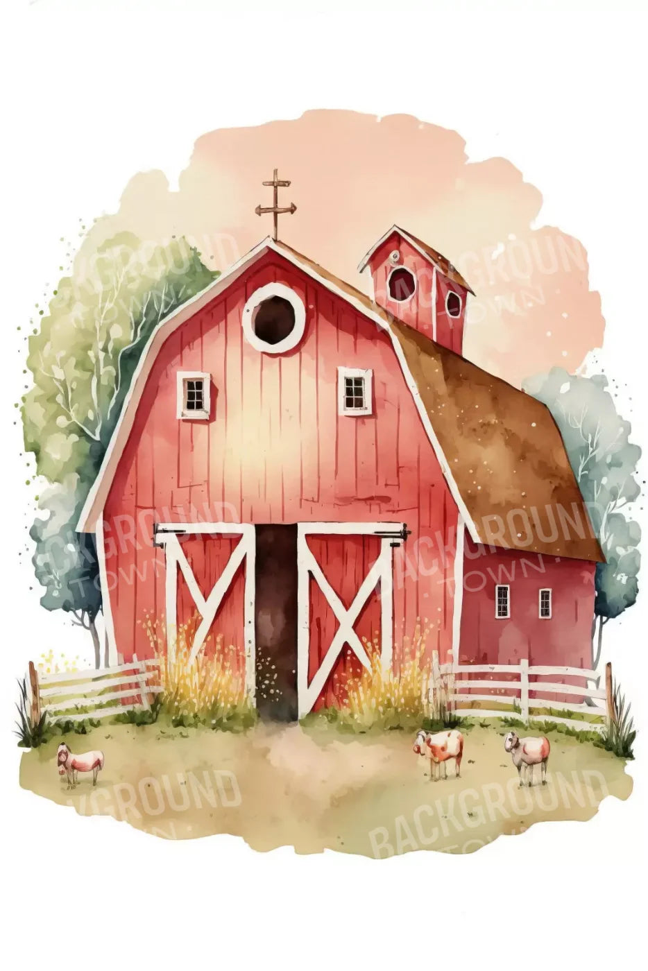 On The Farm Lll 5X8 Ultracloth ( 60 X 96 Inch ) Backdrop