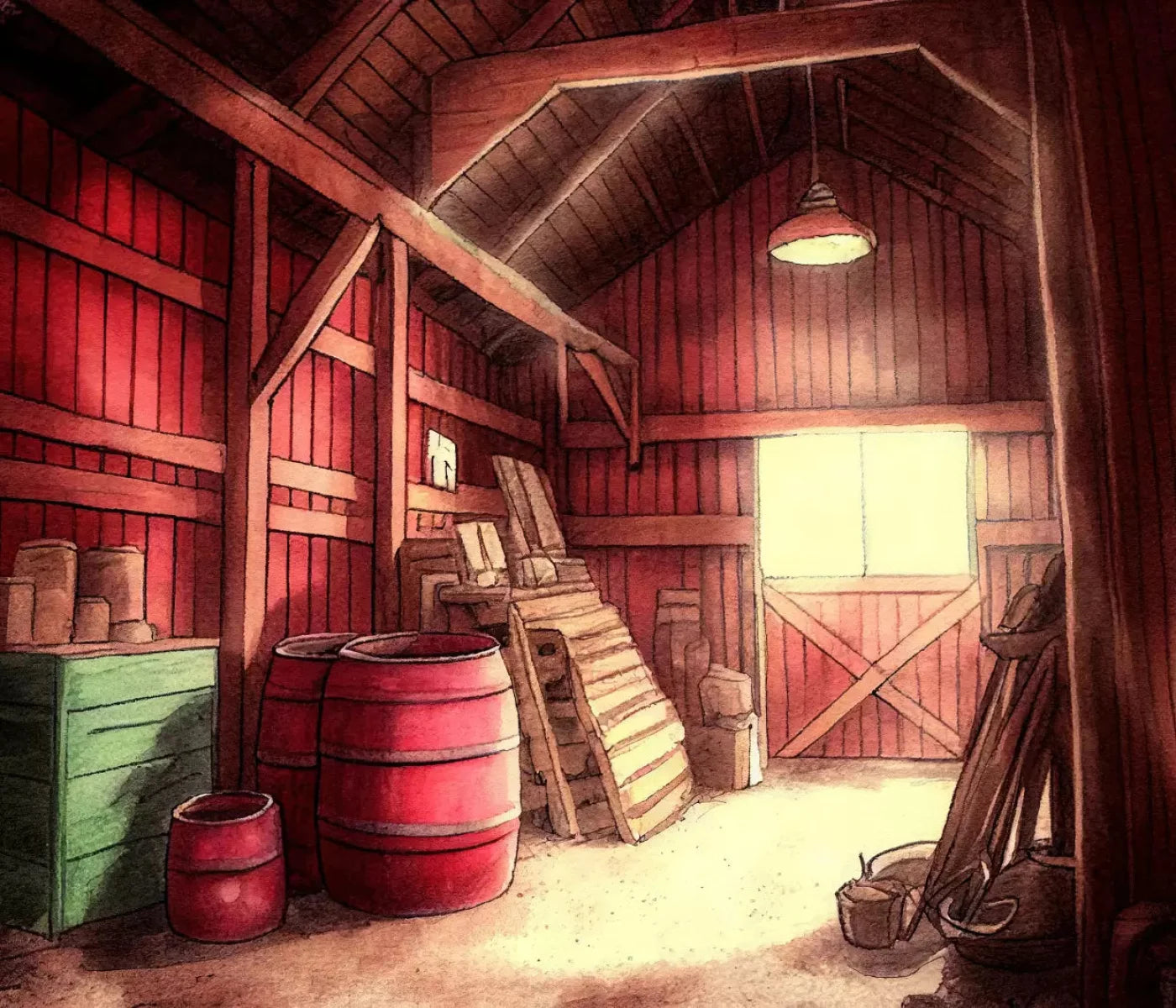 On The Farm Life 12X10 Ultracloth ( 144 X 120 Inch ) Backdrop