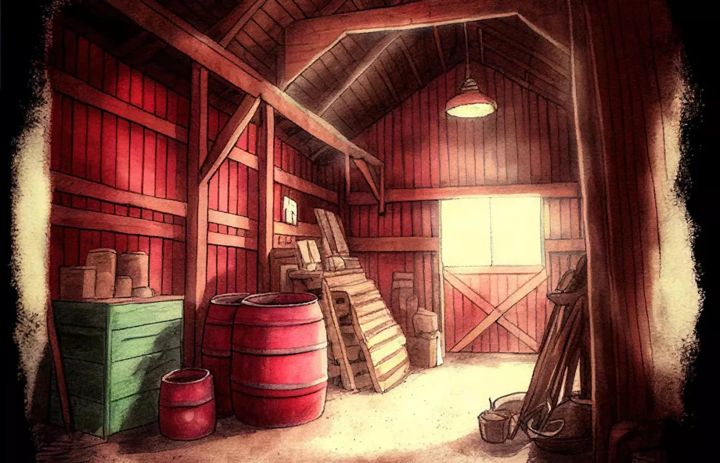 On The Farm Life 12X8 Ultracloth ( 144 X 96 Inch ) Backdrop
