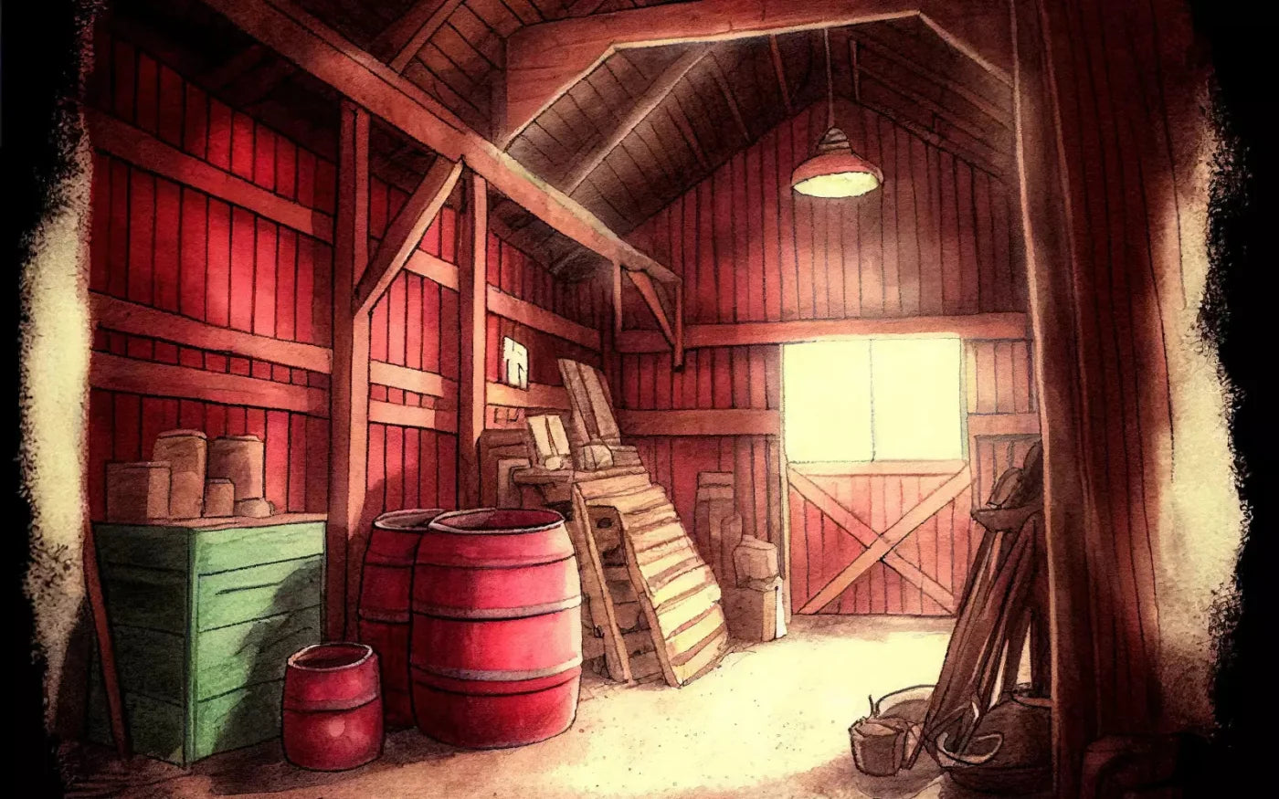 On The Farm Life 14X9 Ultracloth ( 168 X 108 Inch ) Backdrop