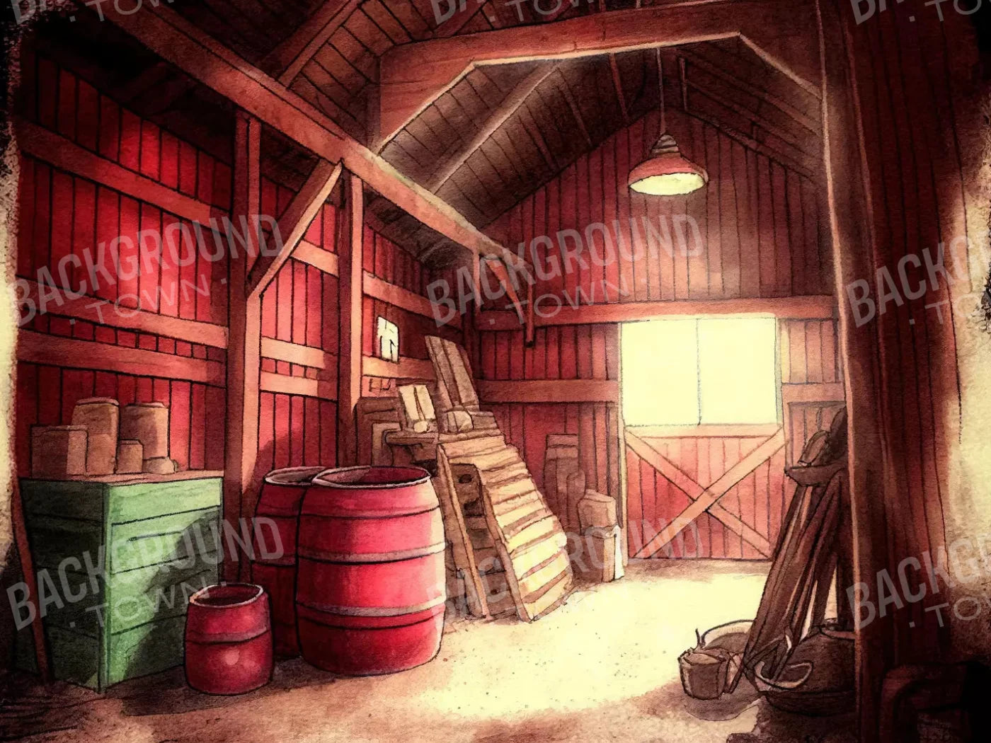 On The Farm Life 68X5 Fleece ( 80 X 60 Inch ) Backdrop