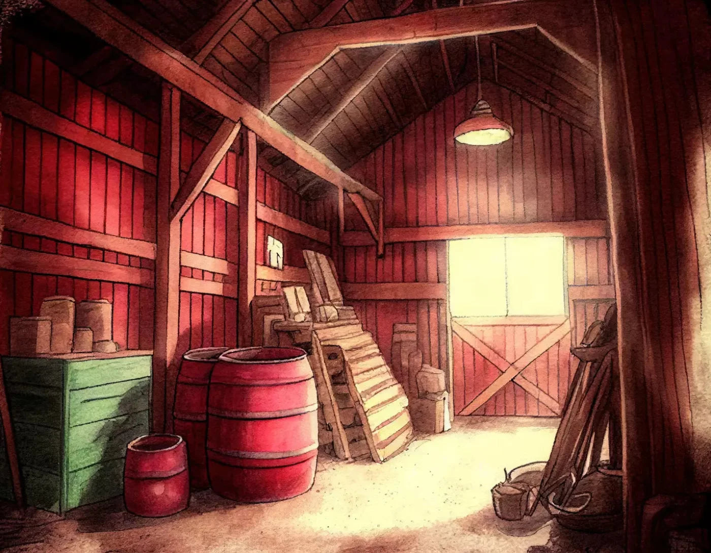 On The Farm Life 8X6 Fleece ( 96 X 72 Inch ) Backdrop