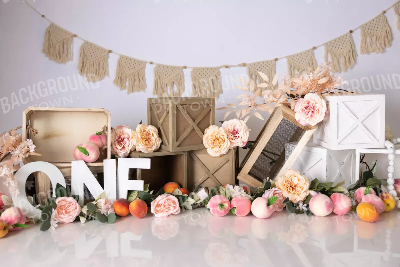 One Sweet Peach 12’X8’ Ultracloth (144 X 96 Inch) Backdrop