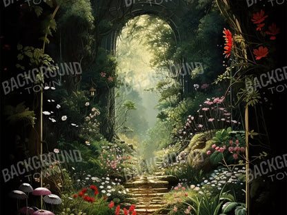 Garden Arch I 6’8X5’ Fleece (80 X 60 Inch) Backdrop