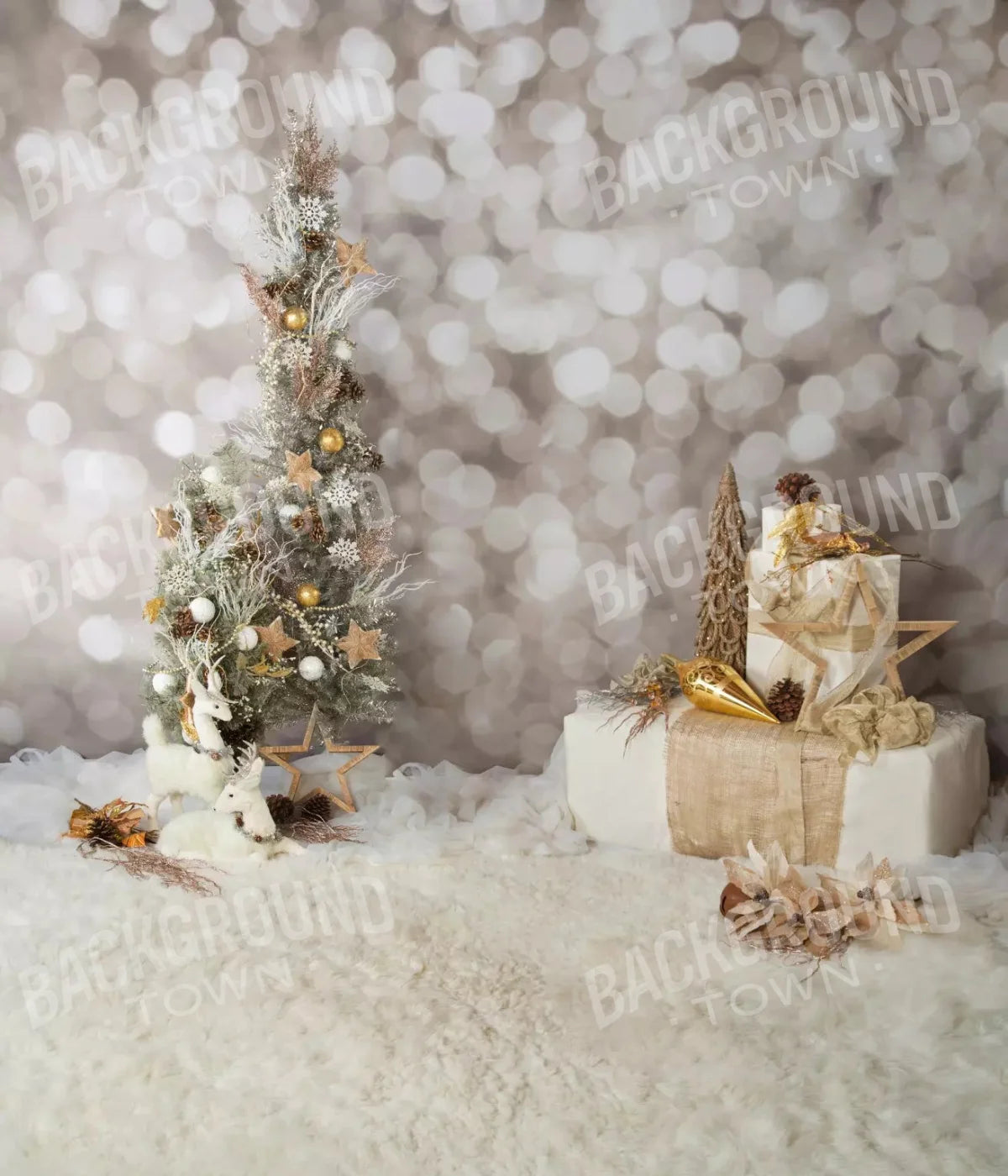 Holiday Bokeh 10X12 Ultracloth ( 120 X 144 Inch ) Backdrop