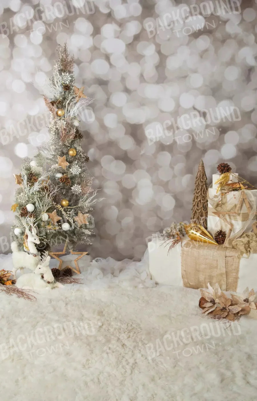 Holiday Bokeh 8X12 Ultracloth ( 96 X 144 Inch ) Backdrop