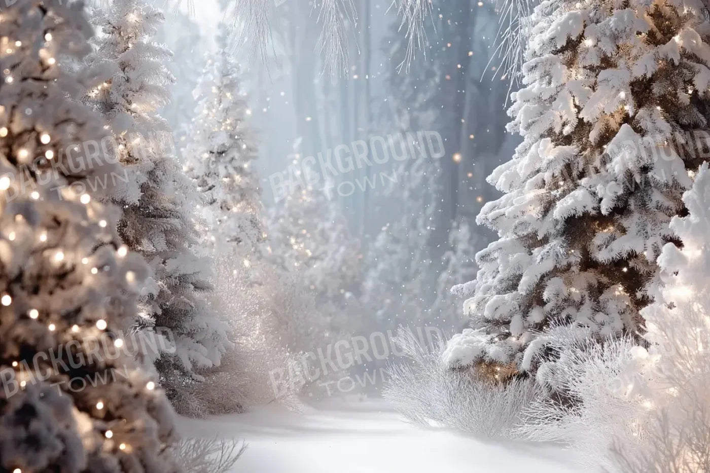 Opening In The Winter Pines 12’x8’ UltraCloth (144 x 96 inch) Backdrop