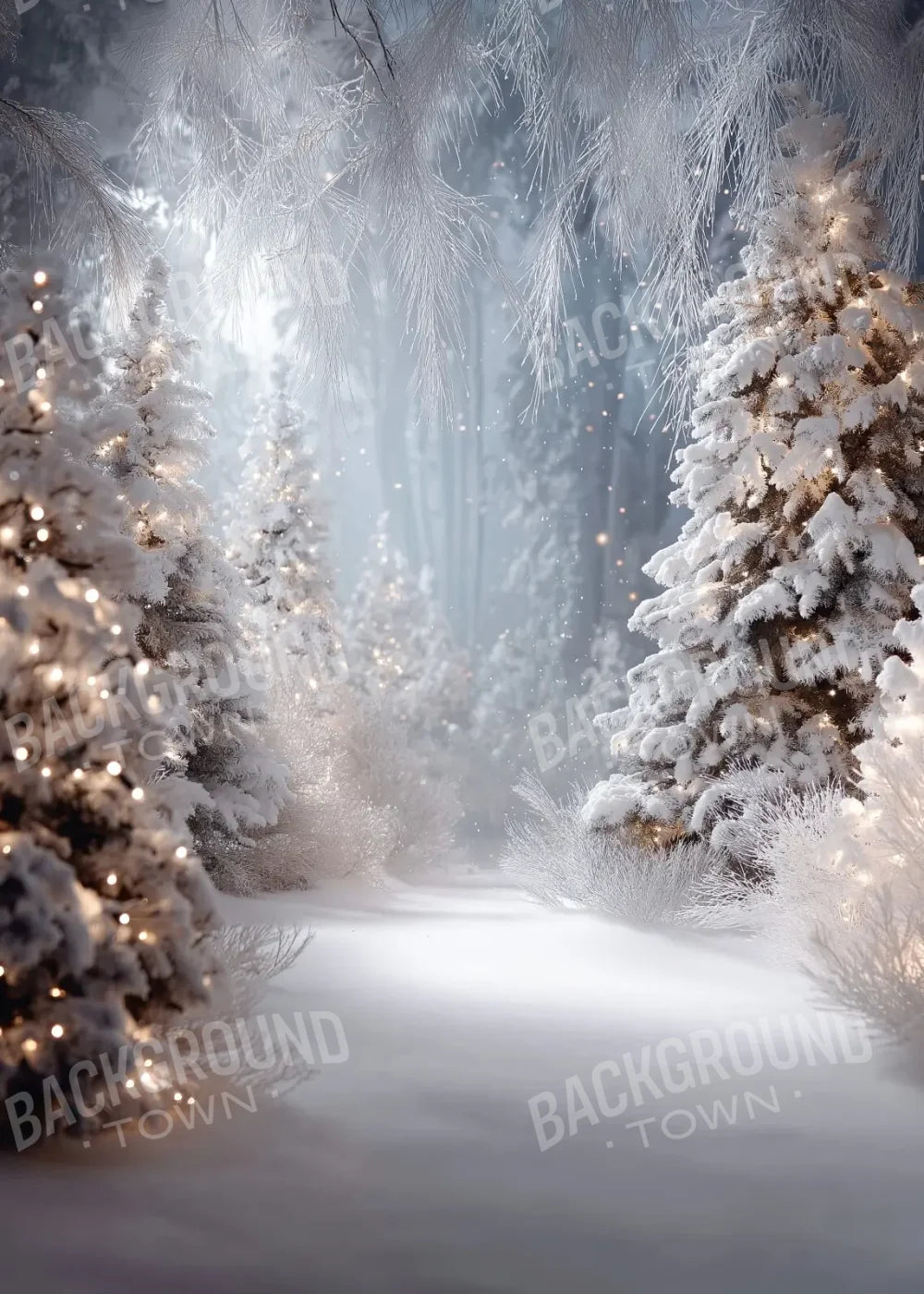 Opening In The Winter Pines 5’x7’ UltraCloth (60 x 84 inch) Backdrop