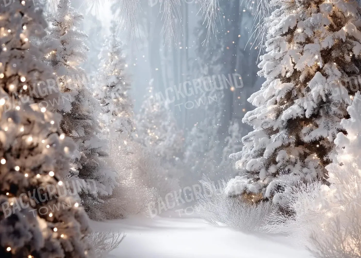 Opening In The Winter Pines 7’x5’ UltraCloth (84 x 60 inch) Backdrop